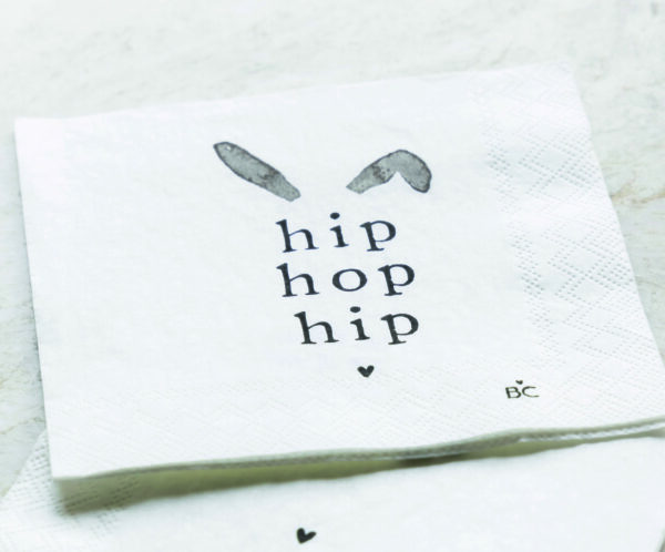 Servietten "hip hop hip"