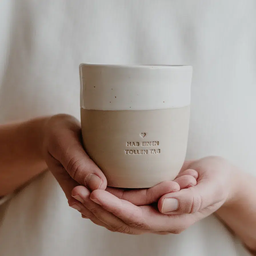 Becher Eulenschnitt "Hab einen tollen Tag " – Bild 2