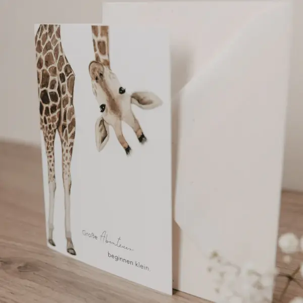 Klappkarte Giraffe – Bild 6