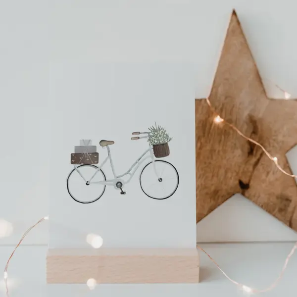 Weihnachtskarte "Christmas Bicycle"