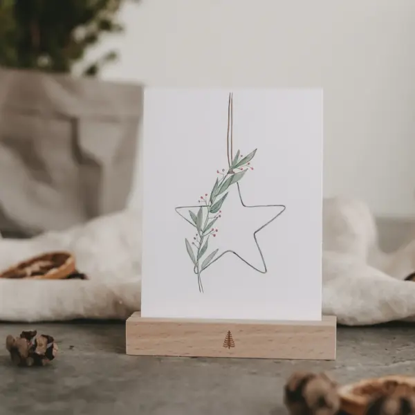 Weihnachtskarte "Stern"
